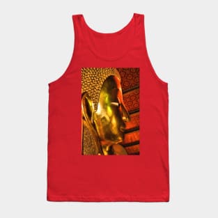 Portrait: The Reclining Buddha, Wat Pho, Bangkok, Thailand Tank Top